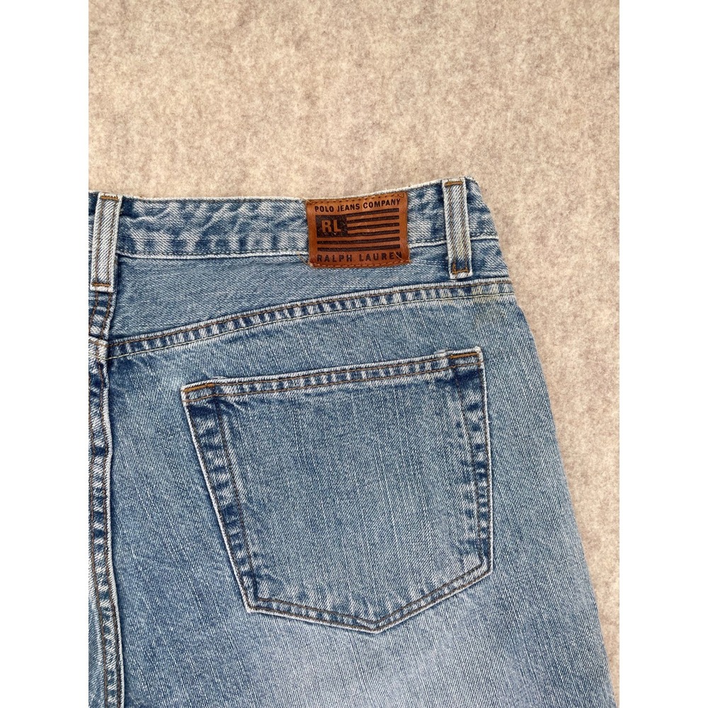 Vintage Polo Jeans Co Ralph Lauren Light Wash Straight Leg Jeans Size 34x30